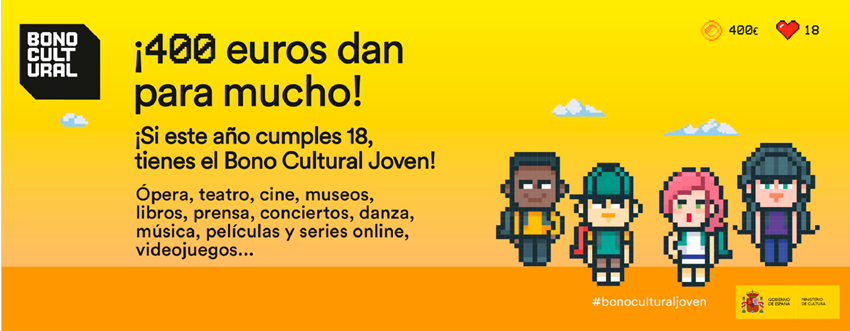 XA PODES SOLICITAR O BONO CULTURAL XOVE DO GOBERNO DE ESPAÑA 
