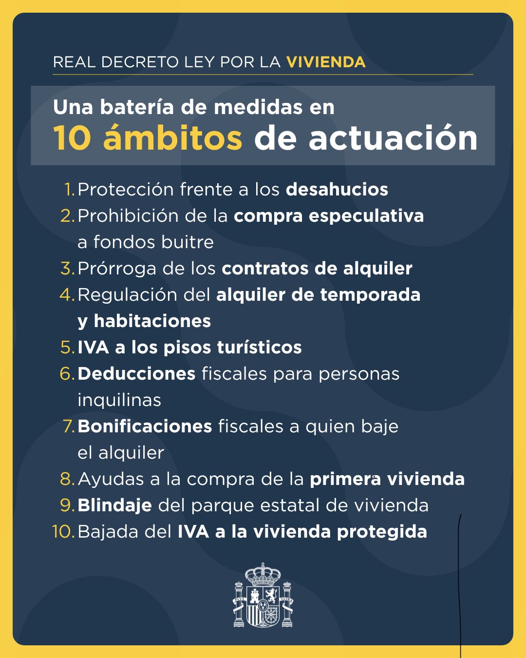 COÑECES AS MEDIDAS APROBADAS POLO GOBERNO EN MATERIA DE ALUGUEIRO?